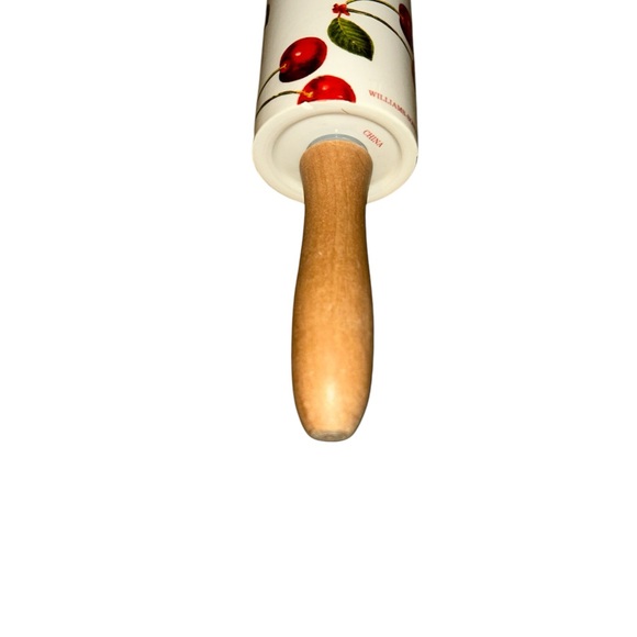 CUTE WILLIAMS-SONOMA ROLLING PIN WITH BING CHERRIES 18” HTF - Picture 5 of 6